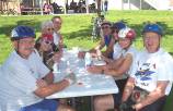 Riders stop for ice cream in Green Camp