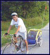 Alex pulls Ryans buggy.