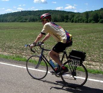 Dan Sheridan on the 2008 Great Ohio Bicycle Adventure (Photo by Alex Sheridan)