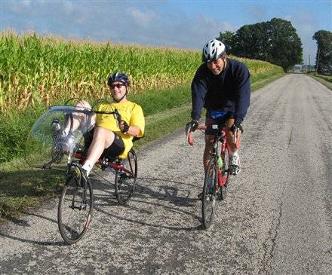 Ray Pallares and Rafael Nivar, both of Marion, enjoy the 2008 Popcorn 100 Tour. (photo courtesy of Harley Hoover)